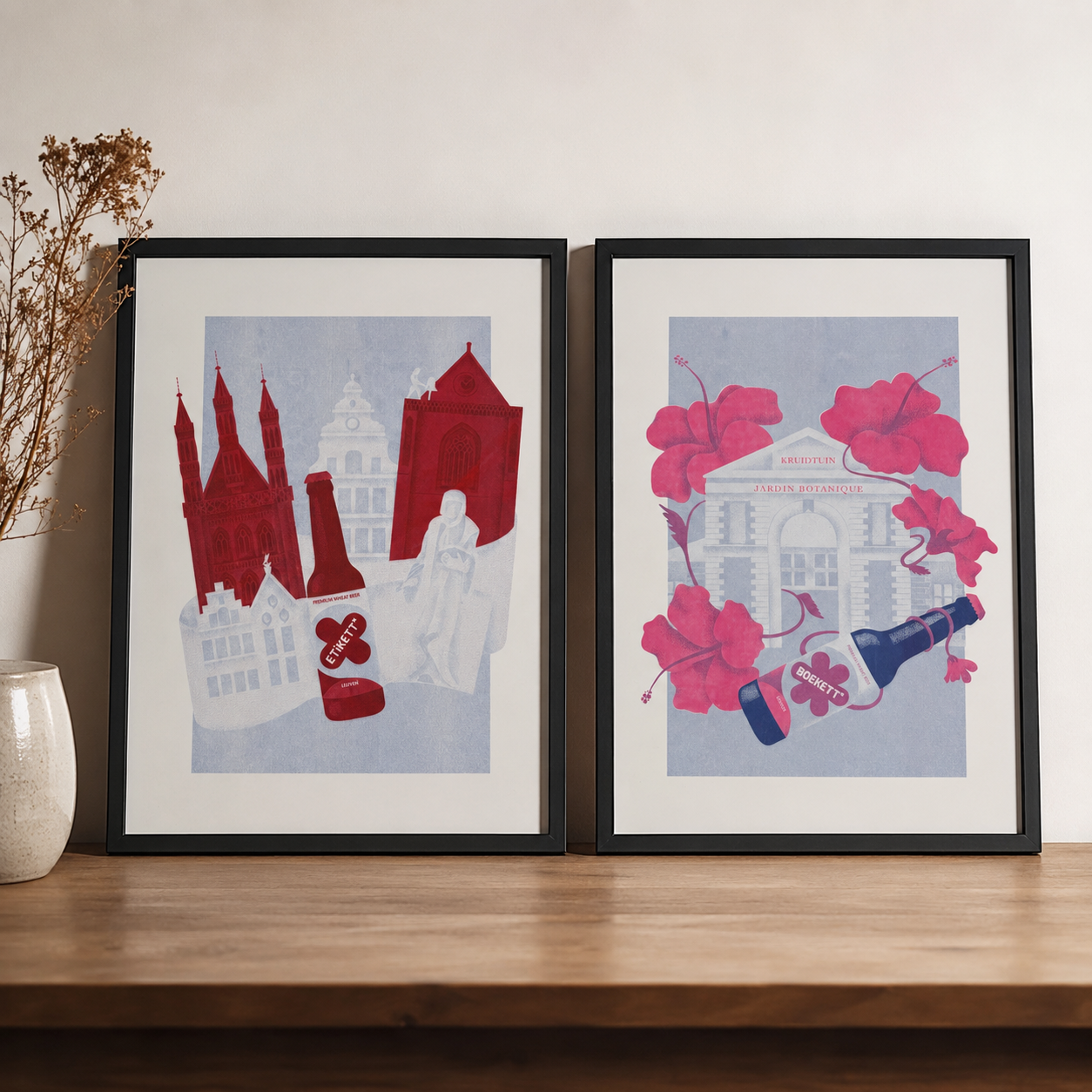 Etikett* × Boekett* • RISO-posterset