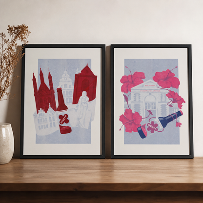 Etikett* × Boekett* • RISO-posterset