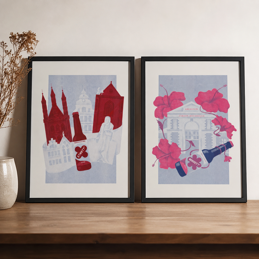 Etikett* × Boekett* • RISO-posterset
