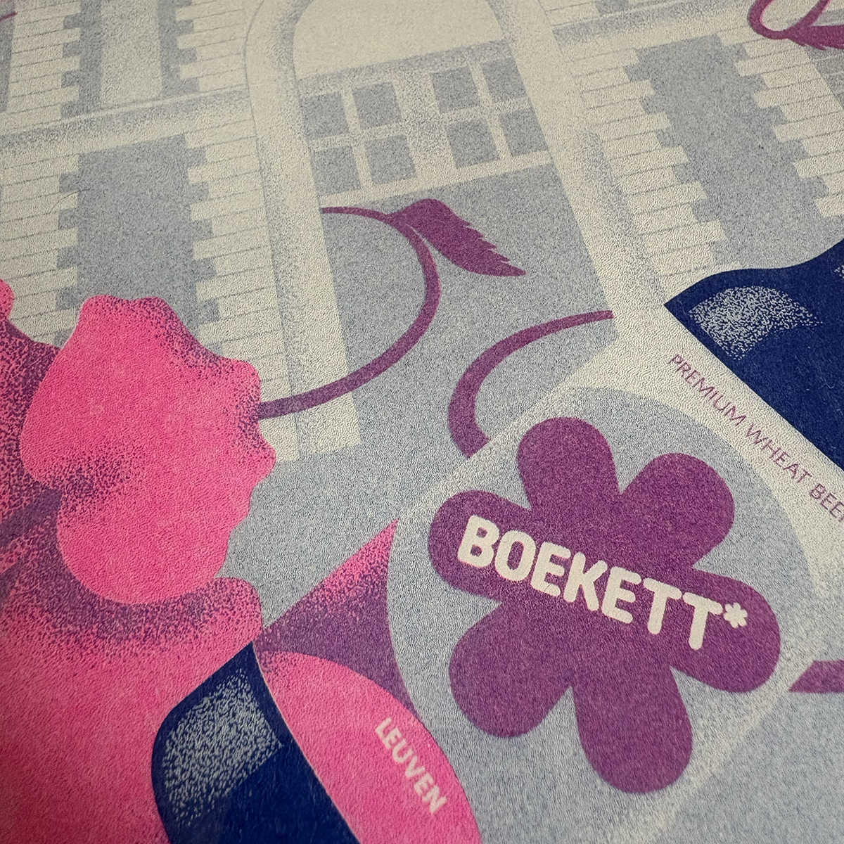Etikett* × Boekett* • RISO-posterset